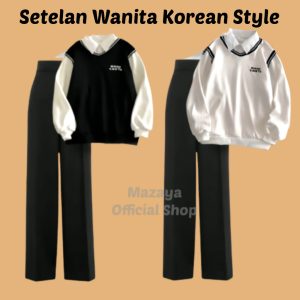 one set wanita kekinian korean stlye